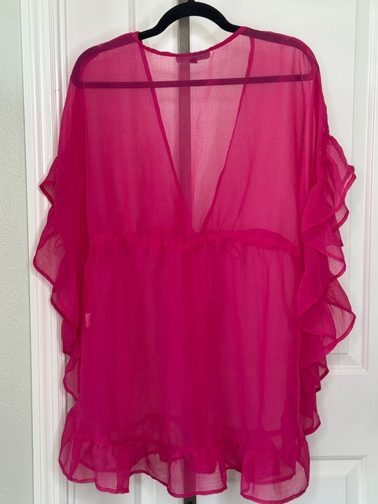 Club Z Collection Sheer Ruffled Coverup - Picture 7 of 7